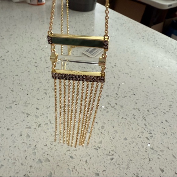 Sole Society Jewelry - NWT Sole Society Fringe Genuine Semi-Precious Necklace